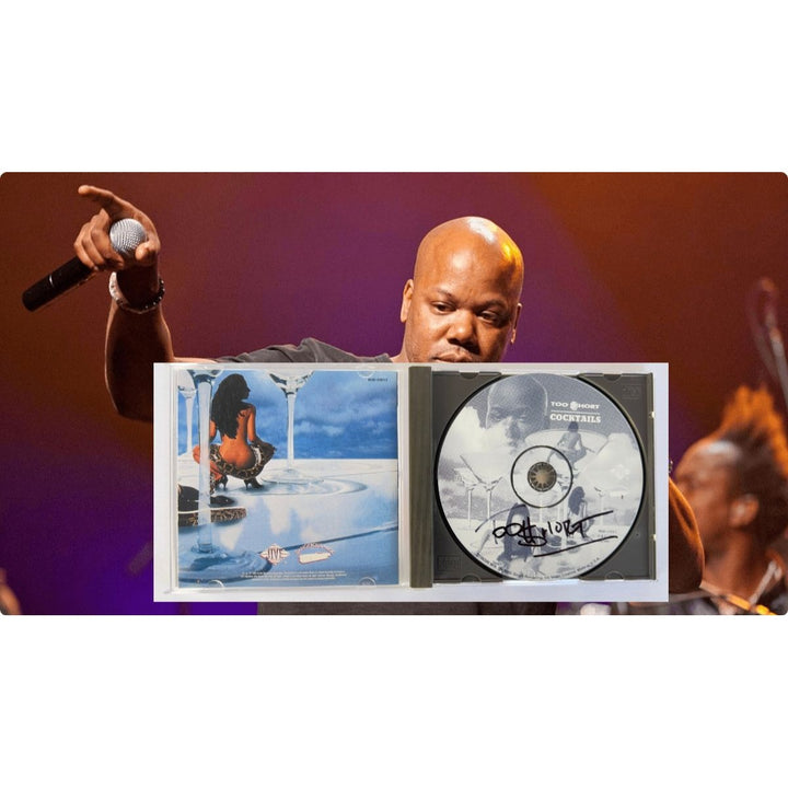 Todd Anthony Shaw "Too Short" "Cocktails" CD jacket & and CD both signed with proof