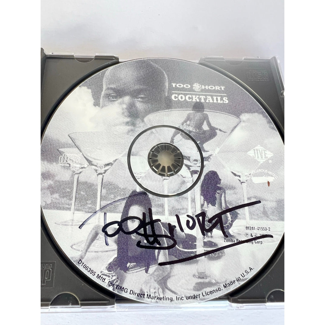 Todd Anthony Shaw "Too Short" "Cocktails" CD jacket & and CD both signed with proof