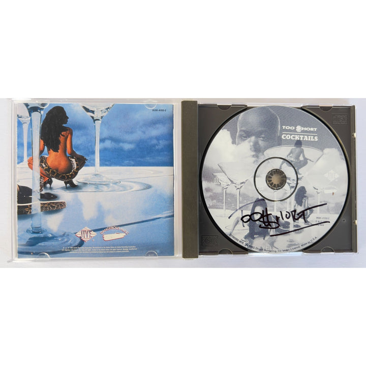Todd Anthony Shaw "Too Short" "Cocktails" CD jacket & and CD both signed with proof