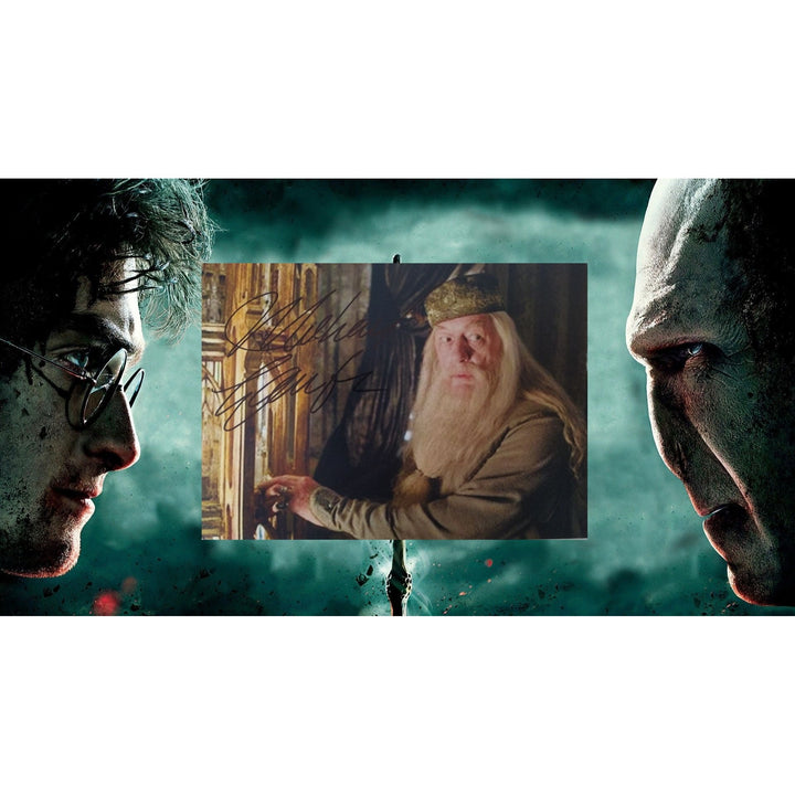 Michael Gambon, "Albus Dumbledore", Harry Potter, 5x7, photo, signed, with proof