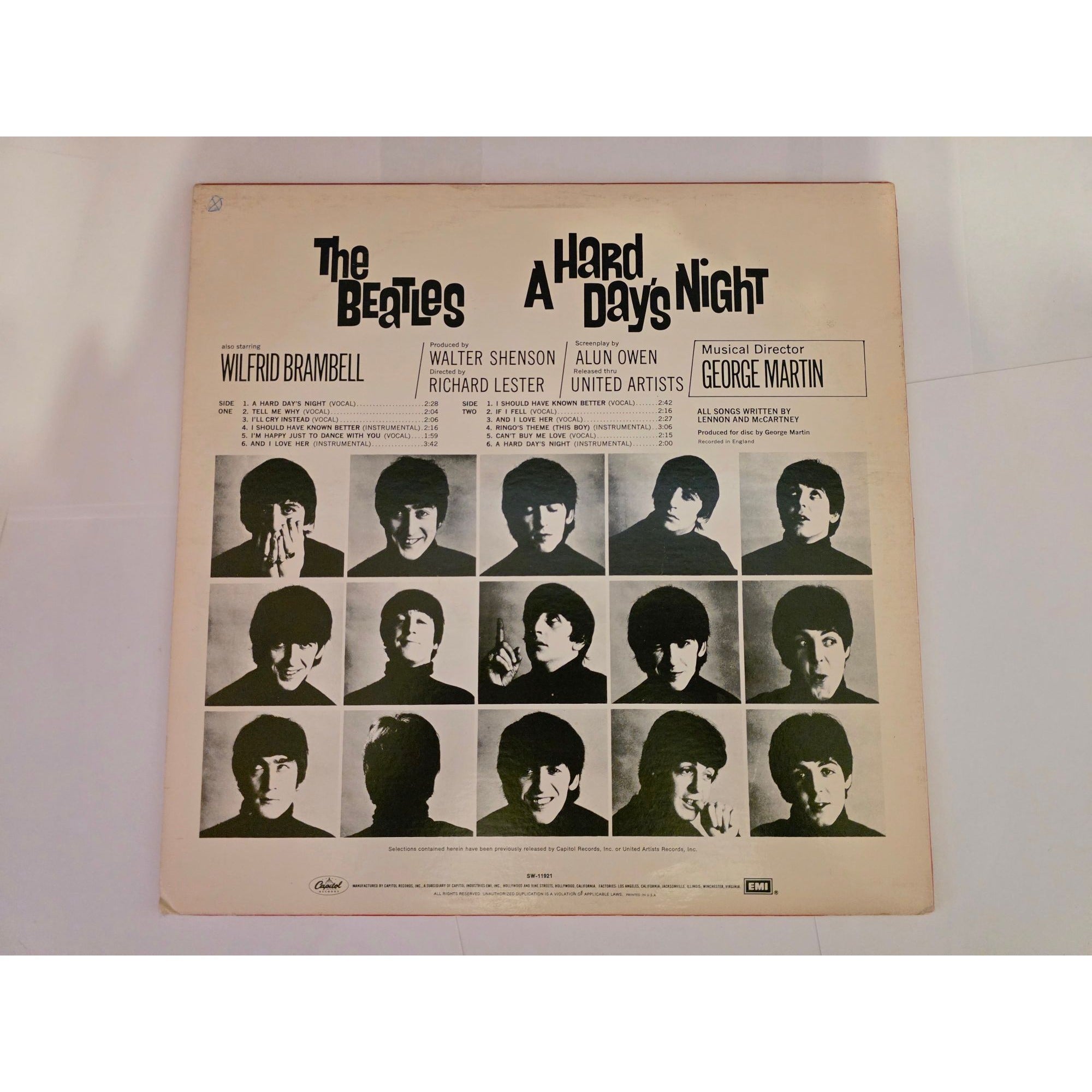 美品 LP / THE BEATLES / A HARD DAY'S NIGHT / 帯付/カラー盤 [6415RJ