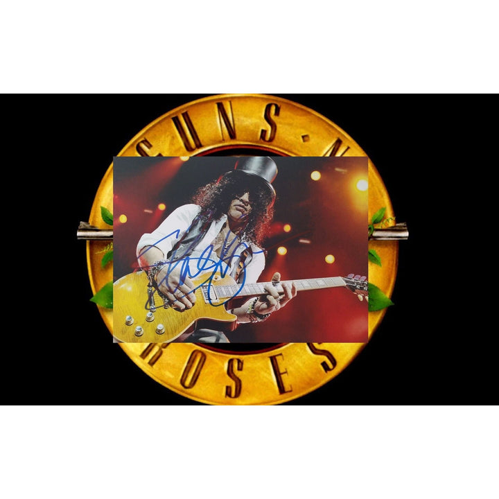 Saul Hudson, "Slash", Guns n' Roses, 5x7 photo, signed with proof Awesome Artifacts