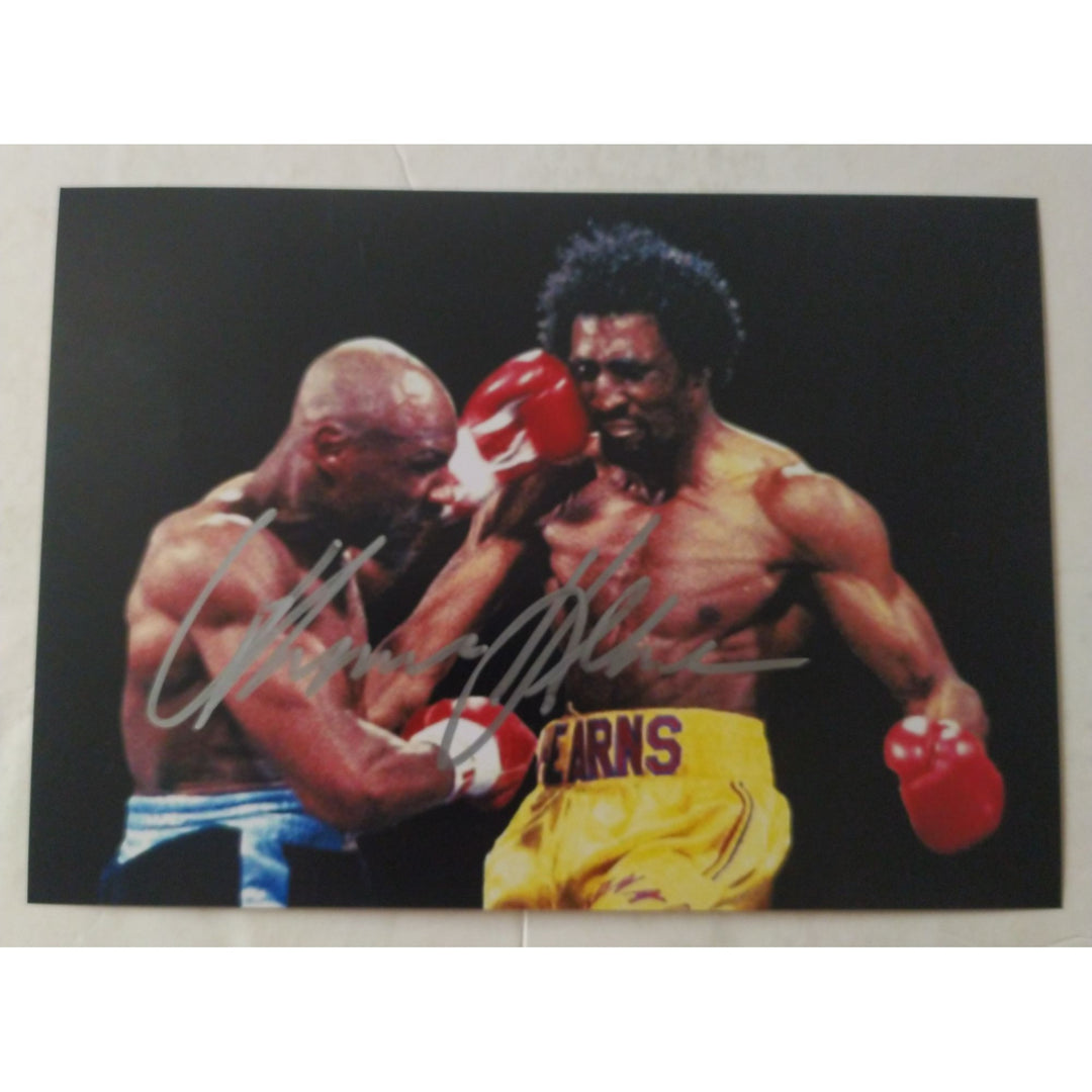 Boxing, Champion, Thomas Hearns, 5x7 photos, signed with proof