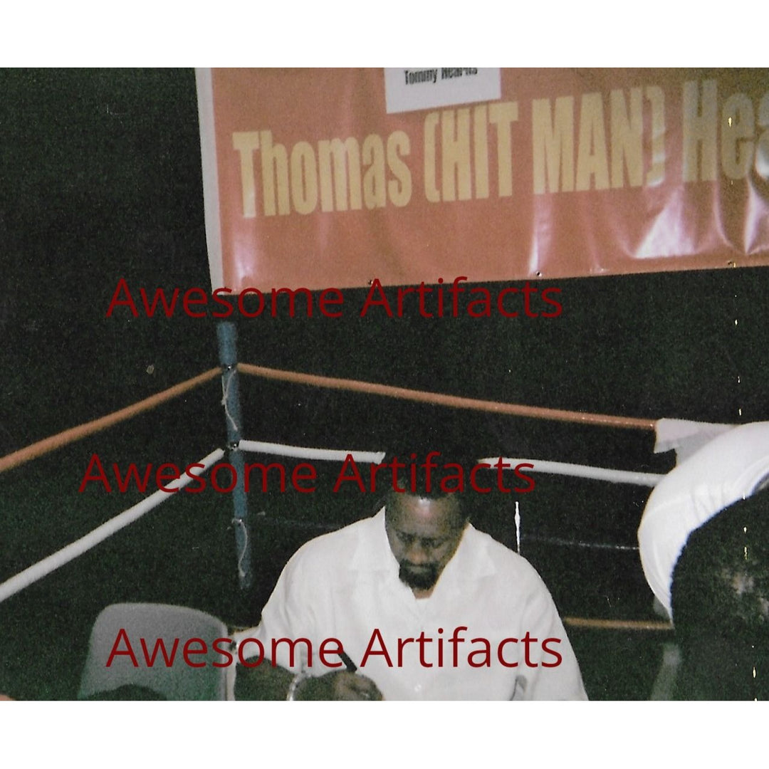 Boxing, Champion, Thomas Hearns, 5x7 photos, signed with proof