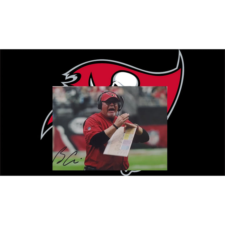 Bruce Arians, Tampa Bay, Buccaneers, Super Bowl, Champions, signed, 5x7 photo, with proof