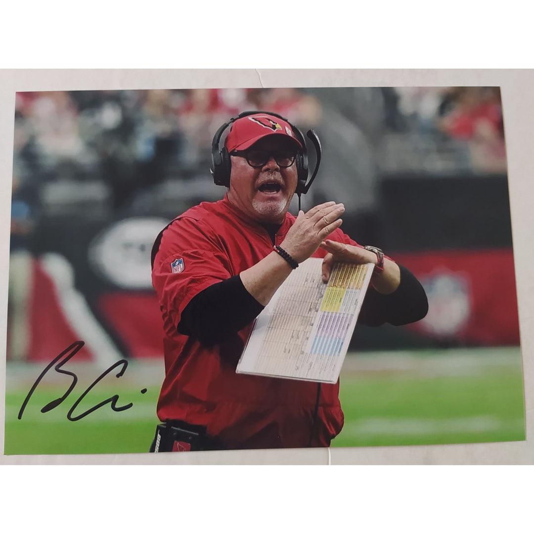 Bruce Arians, Tampa Bay, Buccaneers, Super Bowl, Champions, signed, 5x7 photo, with proof