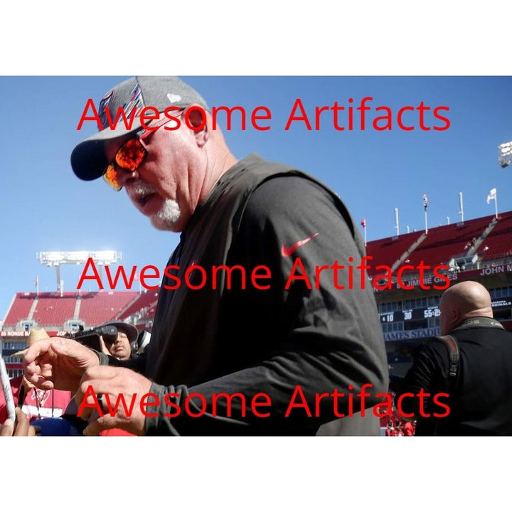 Bruce Arians, Tampa Bay, Buccaneers, Super Bowl, Champions, signed, 5x7 photo, with proof