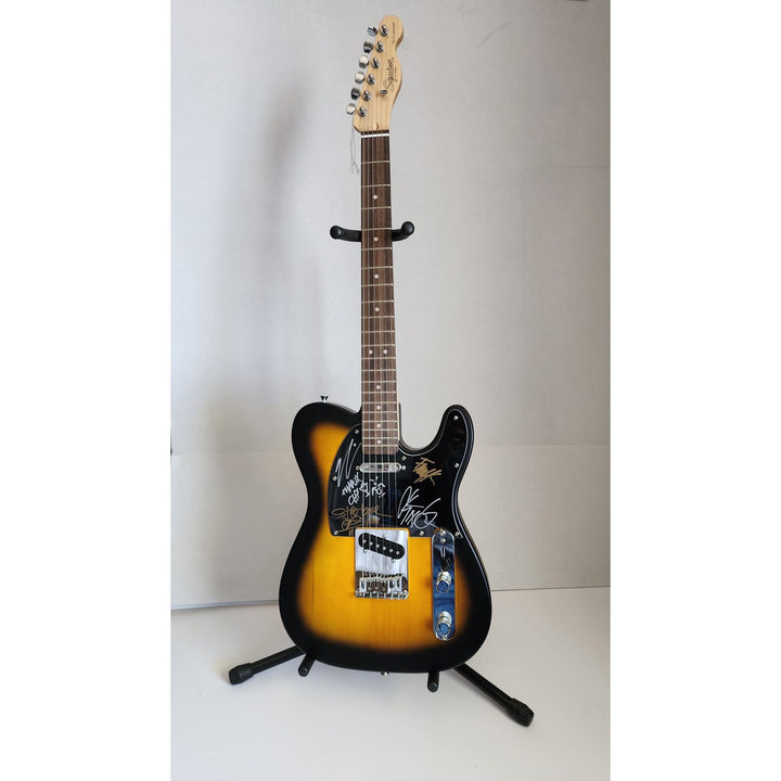 Chi Cheng Chino Moreno Stephen Carpenter Frank Delgado The Deftones  authentic Fender telecaster full size electric guitar signed with proof