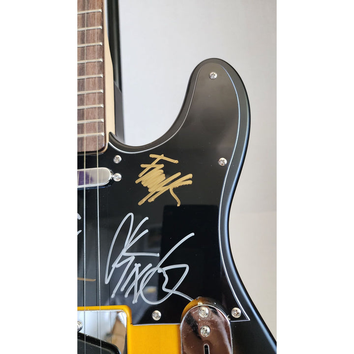 Chi Cheng Chino Moreno Stephen Carpenter Frank Delgado The Deftones  authentic Fender telecaster full size electric guitar signed with proof