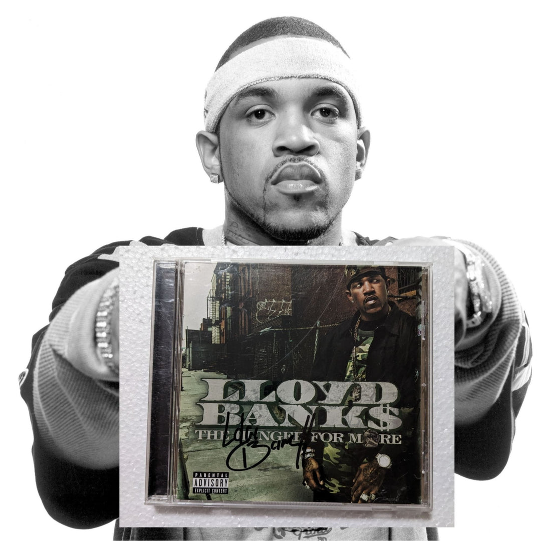 Lloyd Banks CD jacket cover signed