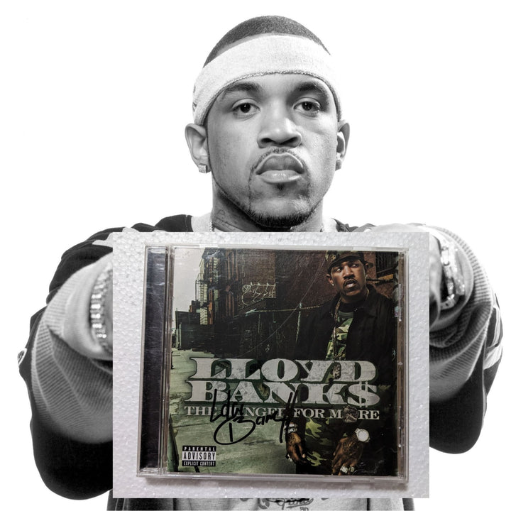 Lloyd Banks CD jacket cover signed