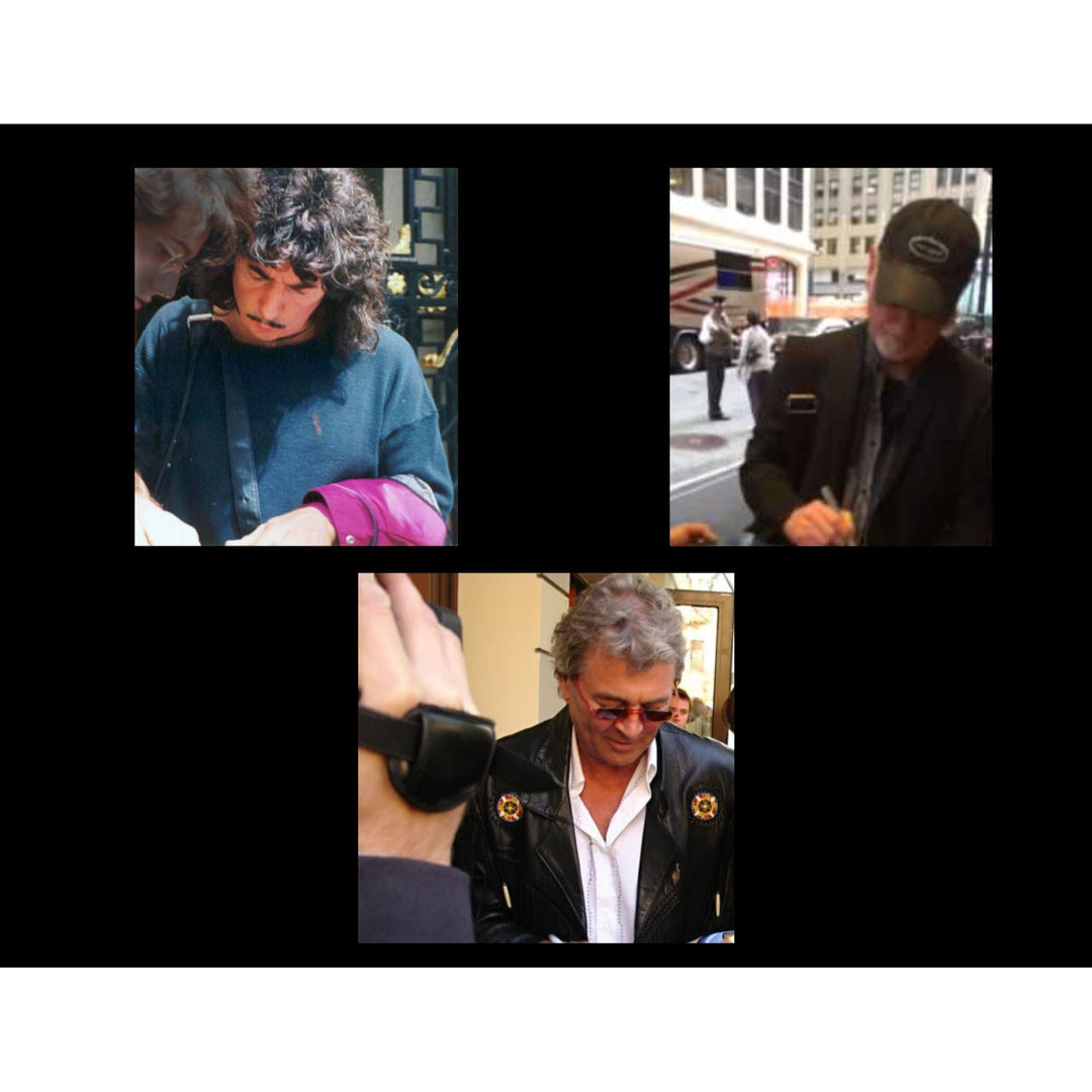 Deep Purple Ian Gillen, Richie Blackmore, Jon Lord, Ian Paice and Roger Glover vintage les paul signed with proof.