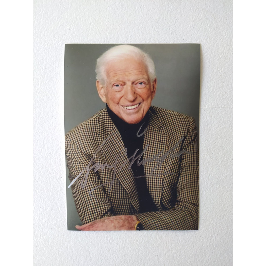 Sidney Sheldon one the World's most commercially successful authors  signed 5x7 photograph with proof - Awesome Artifacts
