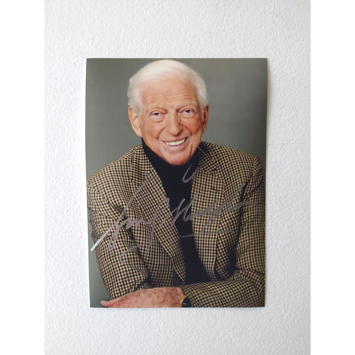 Sidney Sheldon one the World's most commercially successful authors  signed 5x7 photograph with proof - Awesome Artifacts