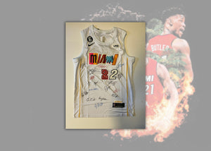 LeBron James Autographed Miami Heat Swingman Christmas Jersey