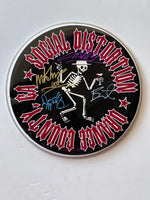 Load image into Gallery viewer, Mike Ness Social Distortion one-of-a-kind drumhead signed with proof
