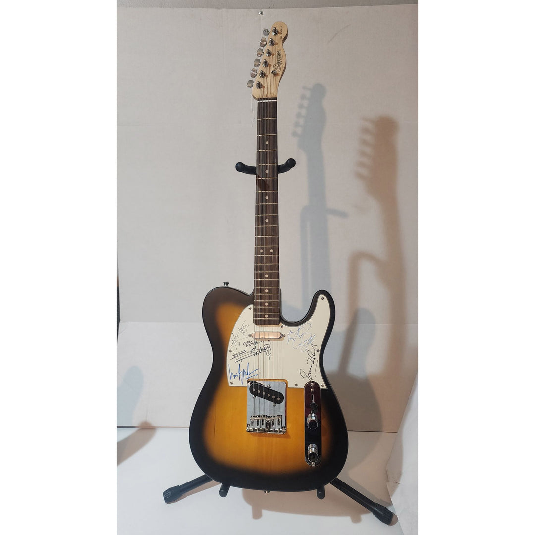 Mick Jagger, Keith Richards, Bill Wyman, Charlie Watts & Ronnie Wood authentic Fender telecaster full size electric guitar signed with proof