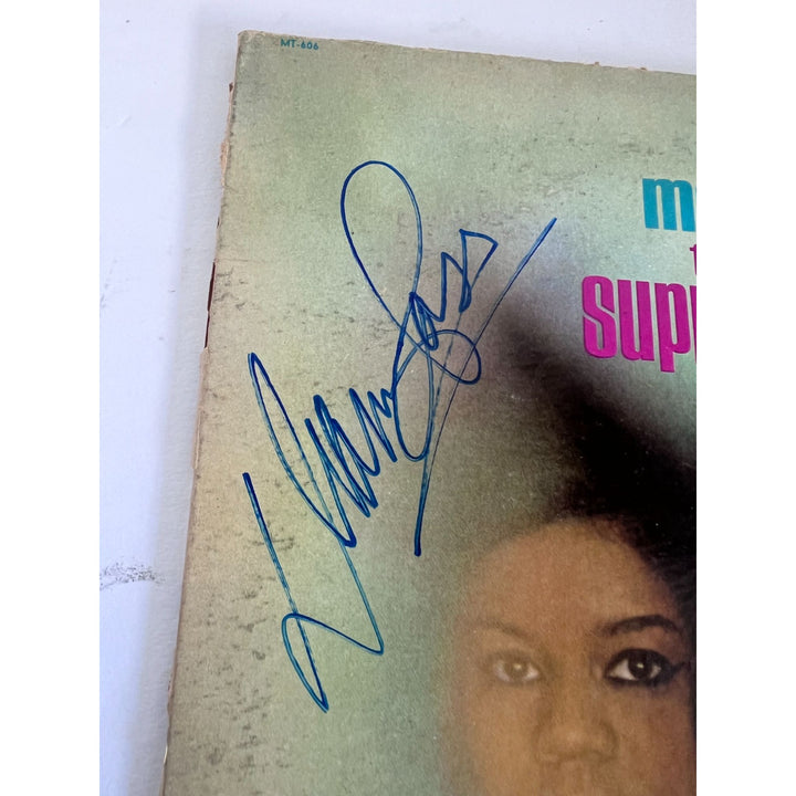 Diana Ross Mary Wilson Cindy Birdsong  Meet The Supremes original Motown LP signed with proof..