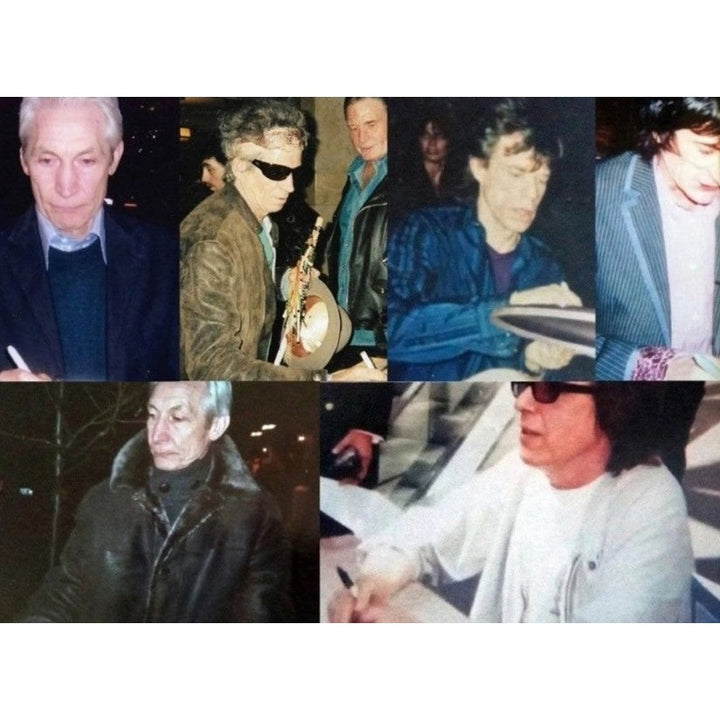 Rolling Stones  original Lp signed with proof and museum quality frame 21x23