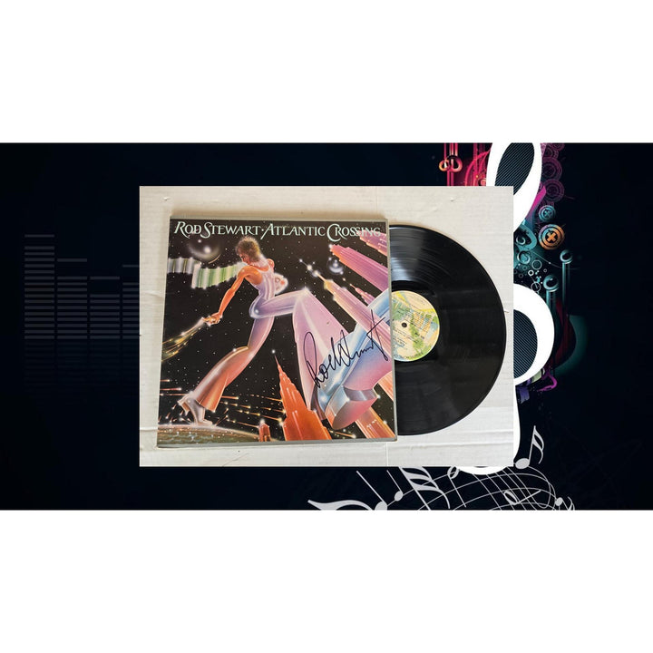 Rod Stewart ''Atlantic Crossing'' LP signed with proof.