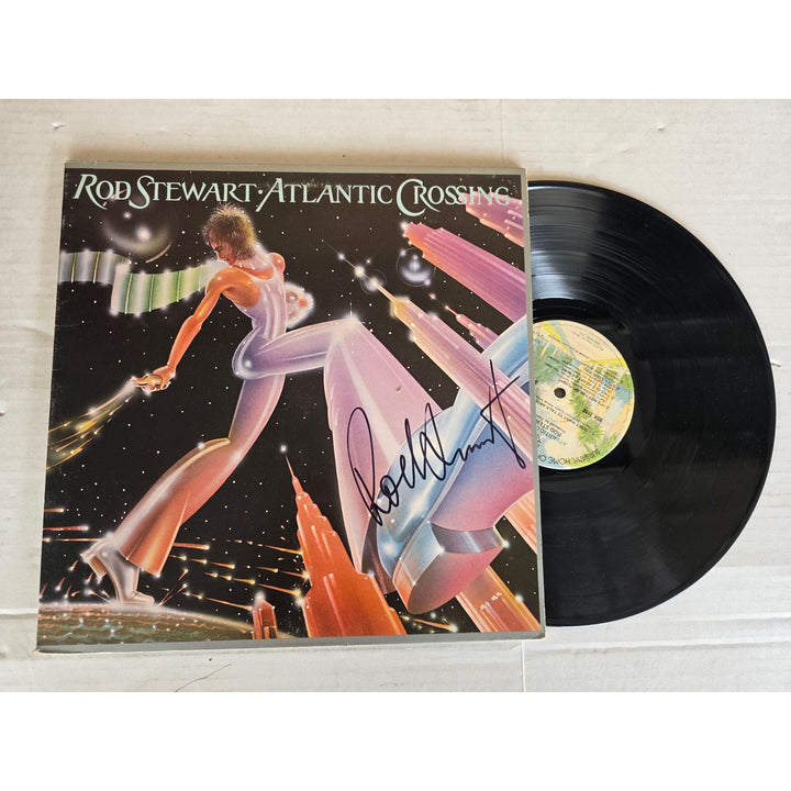 Rod Stewart ''Atlantic Crossing'' LP signed with proof.