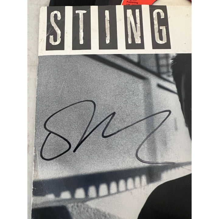 The Police Sting, Andy Summers, Stewart Copeland Ghost in the machine lp signed with proof.