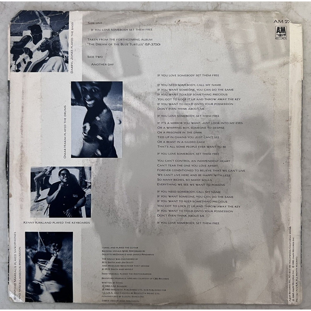 The Police Sting, Andy Summers, Stewart Copeland Ghost in the machine lp signed with proof.