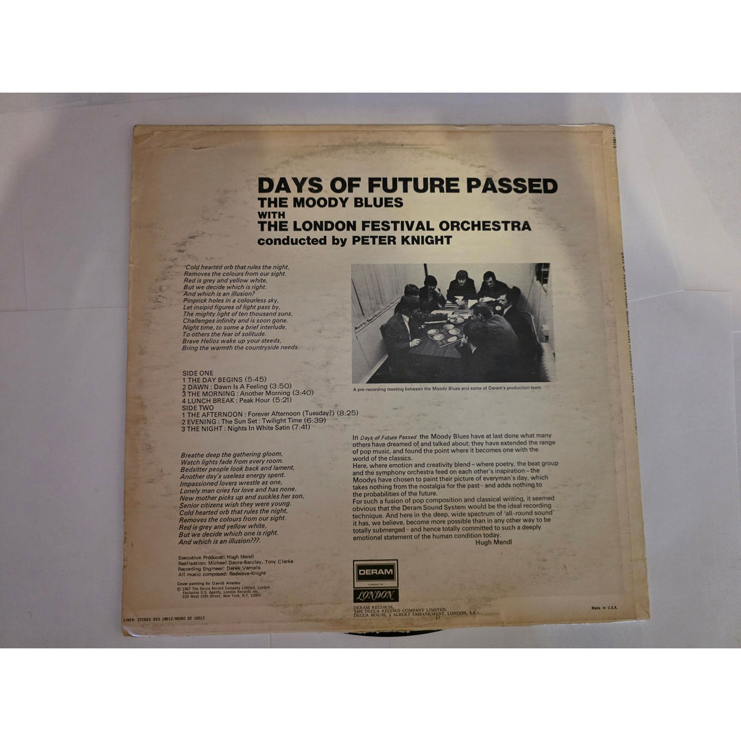 The London Festival Orchestra "Days of Future Passed" LP signed with proof.