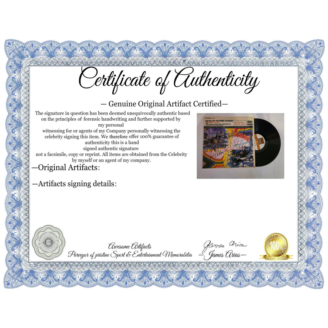 The London Festival Orchestra "Days of Future Passed" LP signed with proof.