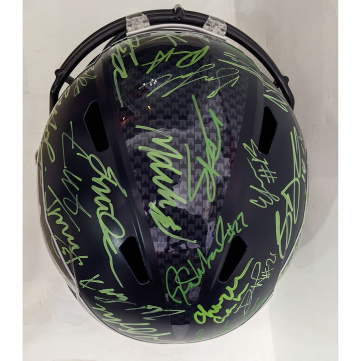 Seattle Seahawks 2025 Riddell speed full size NFL model helmet team signed with proof