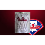 Load image into Gallery viewer, Bryce Harper Philadelphia Phillies official Mayestic jersey size 44 signed with proof
