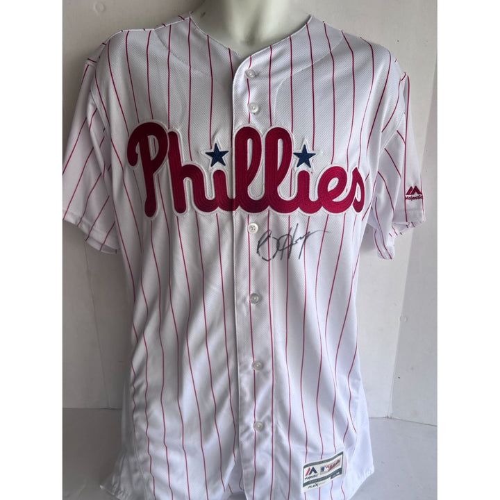 Bryce Harper Philadelphia Phillies official Mayestic jersey size 44 signed with proof