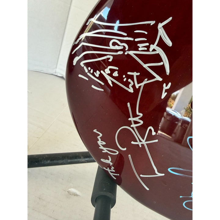 George Harrison Tom Petty Roy Orbison Bob Dylan Jeff Lynne the Traveling Wilburys vintage electric guitar sign with proof.