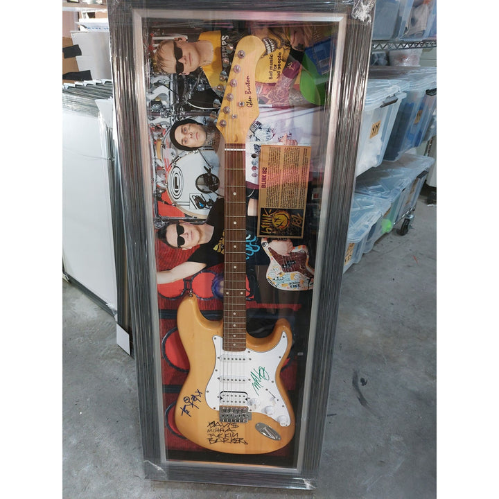 George Harrison Tom Petty Roy Orbison Bob Dylan Jeff Lynne the Traveling Wilburys vintage electric guitar sign with proof.