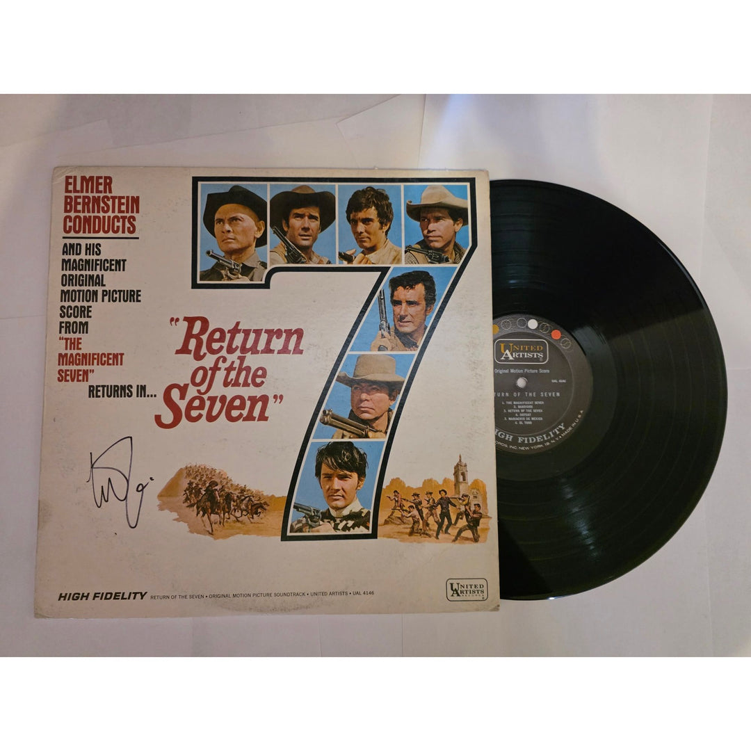 Elmer Bernstein "Return of the Seven" LP signed with proof.