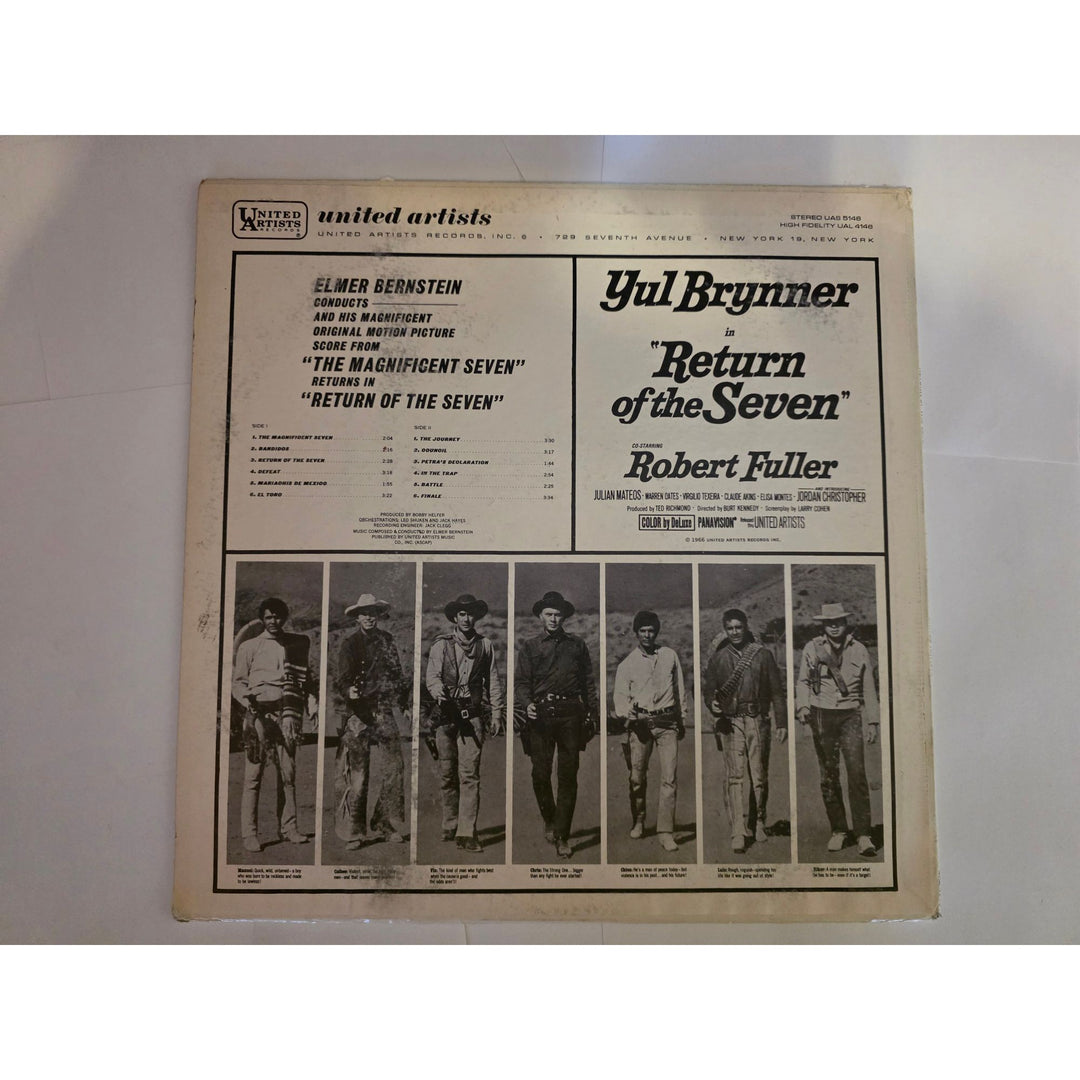 Elmer Bernstein "Return of the Seven" LP signed with proof.