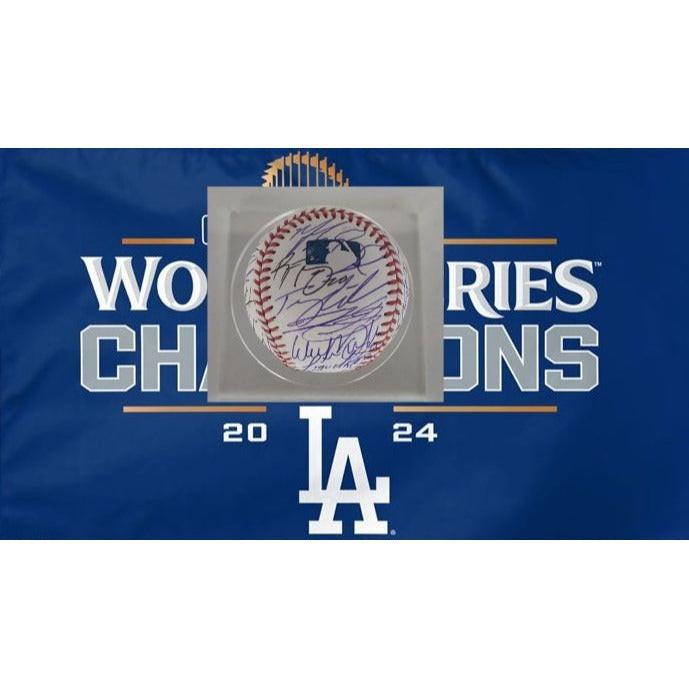 Los Angeles Dodgers 2024 World Series Champs Rawlings MLB baseball Shohei Mookie Freddie (25 sigs)