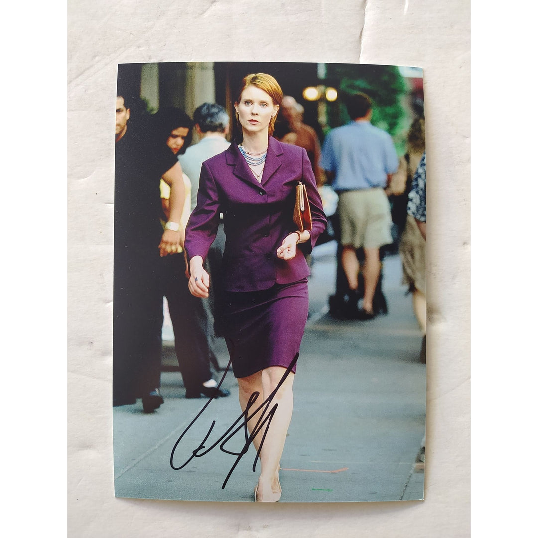 Cynthia Nixon "Miranda Hobbes" of Sex and the City 5x7 photo signed with proof