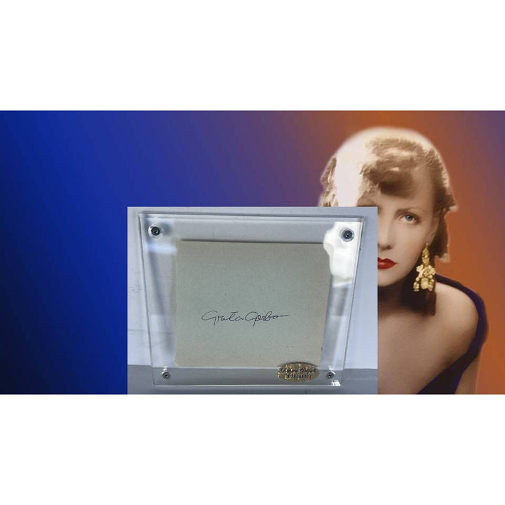 Greta Garbo vintage autograph page book signed . - Awesome Artifacts