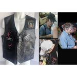 Load image into Gallery viewer, Iron Maiden Bruce Dickinson Steve Harris Niko McBain size large vest signed with proof
