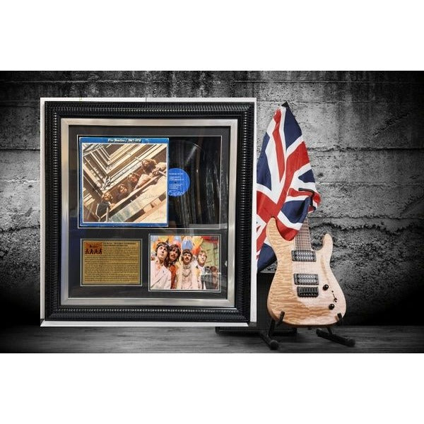 George Harrison John Lennon Paul McCartney Ringo Starr original lp "The Beatles 1967-1970" with museum quality frame & proof