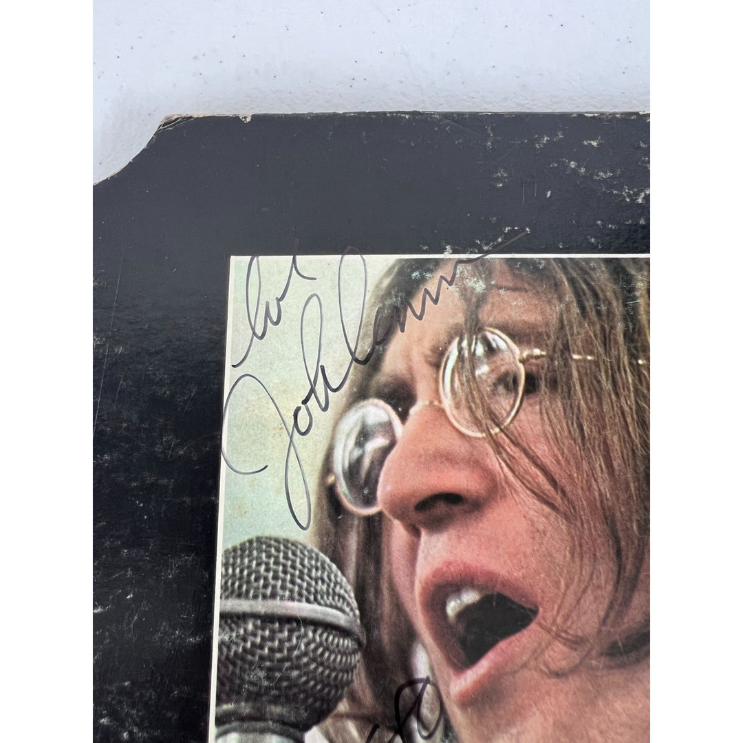 The Beatles "Let It Be " original 1970 lp Johnn Lennon Paul McCartney Ringo Starr and George Harrison signed with proof.