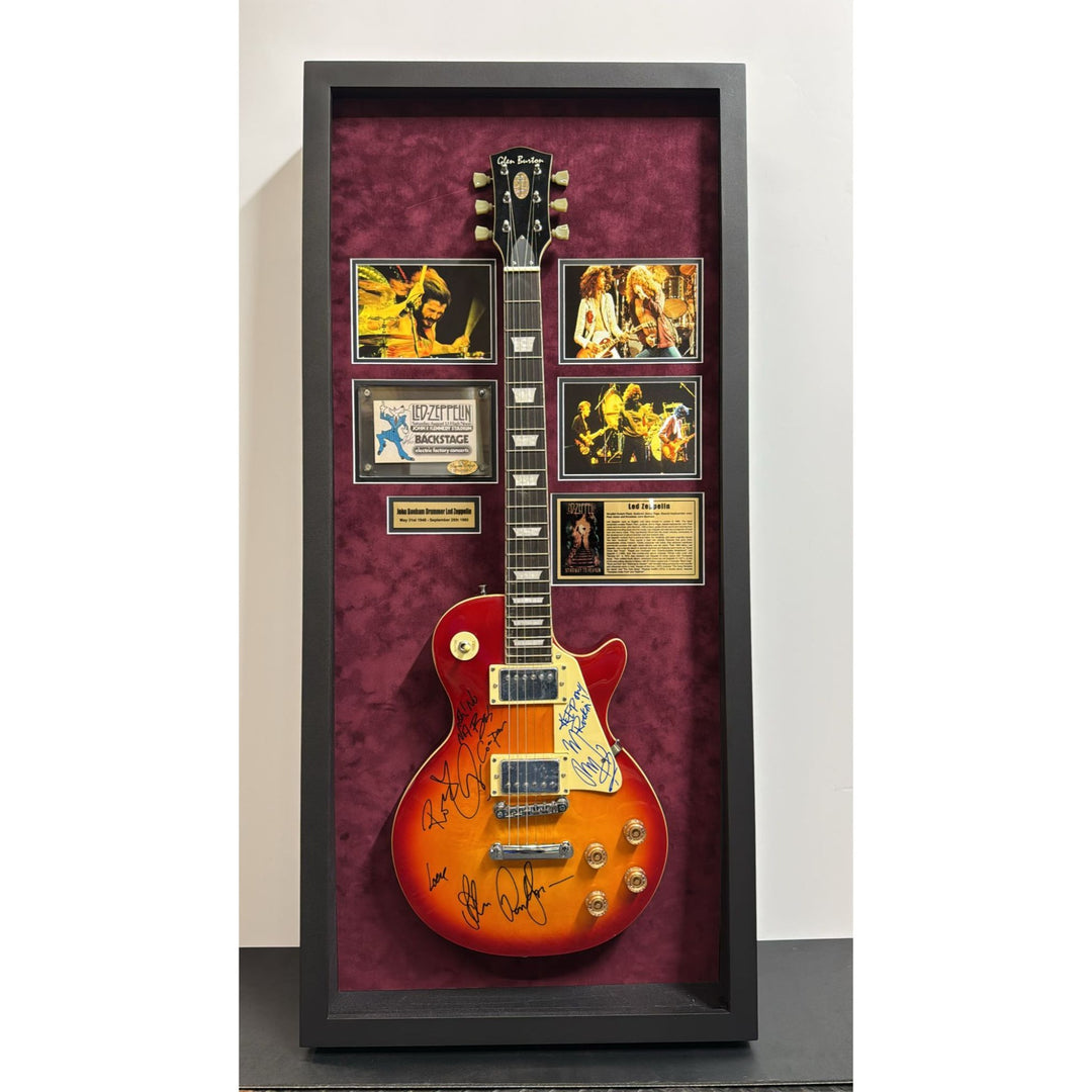 Geddy Lee Alex Lifeson Neil Peart Rush Stratocaster electric guitar signed with proof.