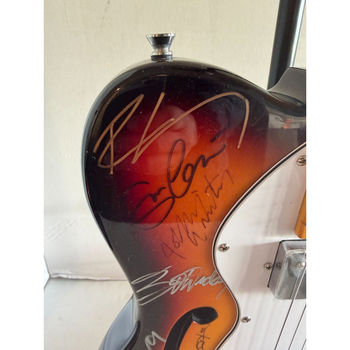 Blues legends vintage electric guitar 13 in all Stevie Ray Vaughan, BB King, Eric Clapton, Chuck Berry, Jeff Beck signed with proof