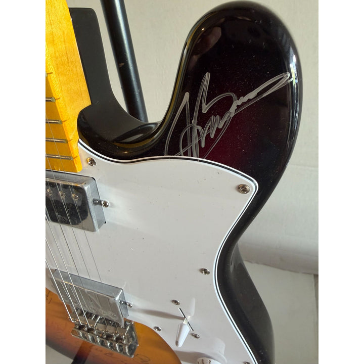 Blues legends vintage electric guitar 13 in all Stevie Ray Vaughan, BB King, Eric Clapton, Chuck Berry, Jeff Beck signed with proof