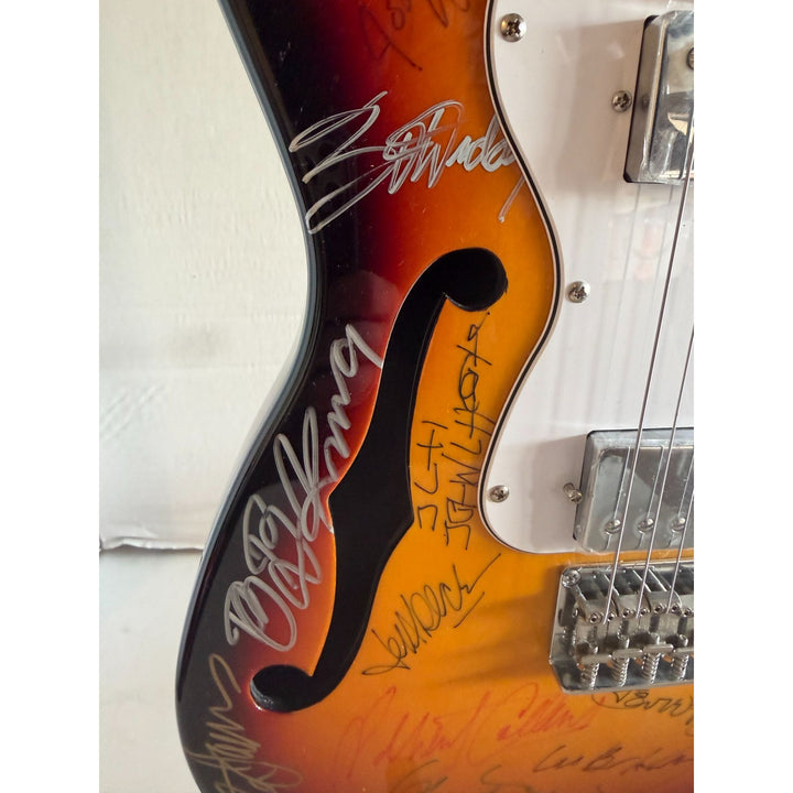 Blues legends vintage electric guitar 13 in all Stevie Ray Vaughan, BB King, Eric Clapton, Chuck Berry, Jeff Beck signed with proof