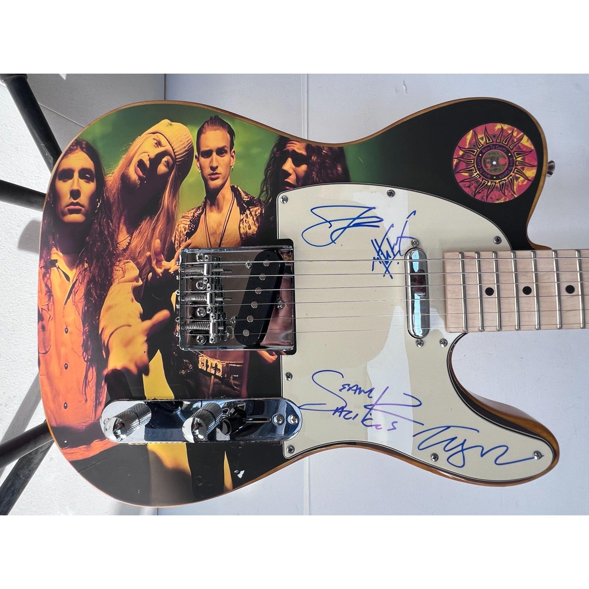 Alice in Chains Hand signed by Layne Staley, Jerry Cantrell, Mike
