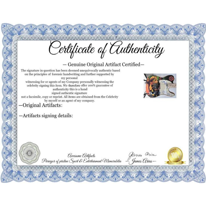 Alice in Chains Hand signed by Layne Staley, Jerry Cantrell, Mike Starr, and Sean Kinney telecaster electric guitar signed with proof..