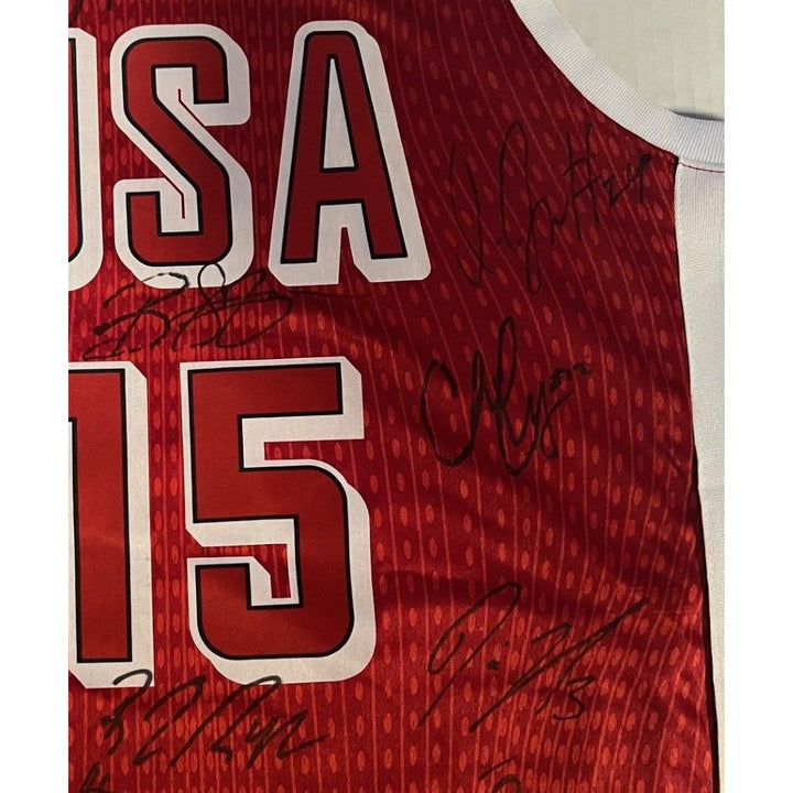 USA Womens Basketball 2024 Brittney Griner Diana Taurasi A'ja Wilson  Olympic Gold Medal winning team signed jersey with proof