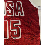 Load image into Gallery viewer, USA Womens Basketball 2024 Brittney Griner Diana Taurasi A&#39;ja Wilson  Olympic Gold Medal winning team signed jersey with proof
